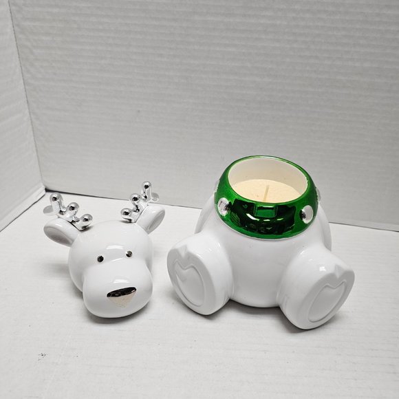 2009 Harry Slatkin Reindeer Jingles Scented Candle Signed Fresh Balsam Rare - Picture 11 of 16